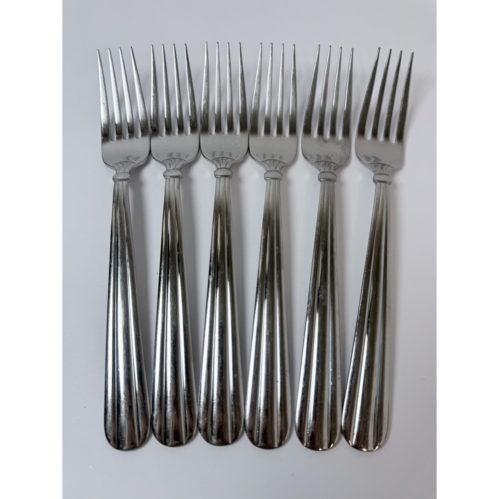 Set Of 6 Oneida USA UNITY Stainless‎ Flatware Dinner Forks #2